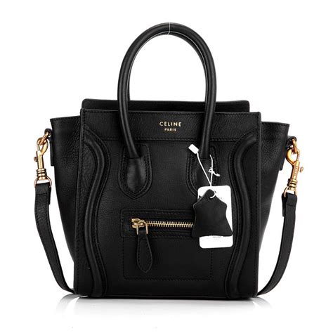 celine boston leather tote|authentic celine tote bags.